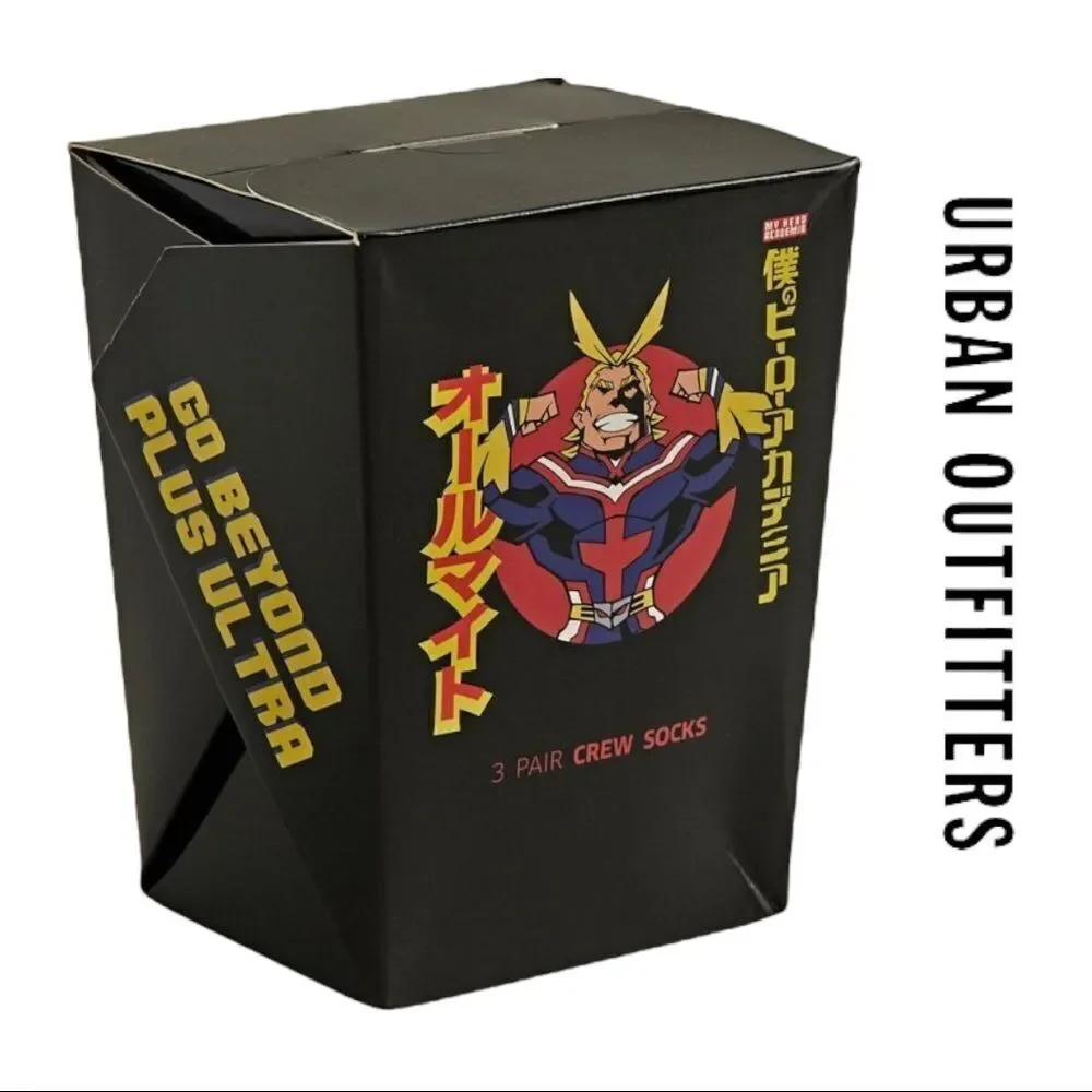 NEW Urban Outfitters UO My Hero Academia Sock Gift Box